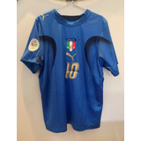 Camisa Itália Final Copa Do Mundo 2006 Pronta Entrega