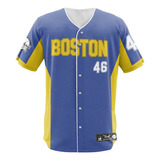 Camisa Jersey Baseball Boston Time Beisebol