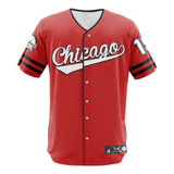 Camisa Jersey Baseball Chicago Time Beisebol Basebol Jogo