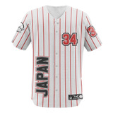 Camisa Jersey Baseball Japão Time Beisebol