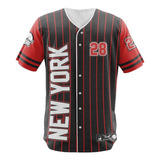Camisa Jersey Baseball New York Time