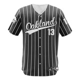 Camisa Jersey Baseball Oakland Time Beisebol