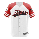 Camisa Jersey Baseball Texas Time Beisebol
