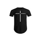 Camisa Jesus Cristo Camiseta Longline Estampas