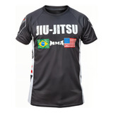 Camisa Jiu Jitsu Competidor Mma Muay Thai Luta Treino Brasil