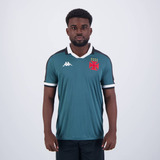 Camisa Kappa Vasco Goleiro 2024 Azul Petróleo