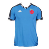 Camisa Kappa Vasco Goleiro 2024 Oficial Masculina Azul
