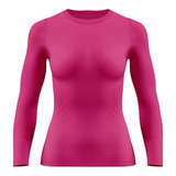 Camisa Manga Longa Feminina Praia Uv 50 Térmica Dry Fit Pink
