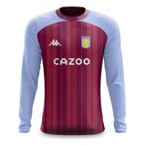 Camisa Manga Longa Futebol Aston Villa