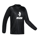 Camisa Manga Longa Ims Mx Preto Trilha Motocross Off Road