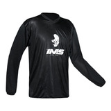 Camisa Manga Longa Ims Mx Preto Trilha Motocross Ventilado