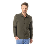 Camisa Manga Longa Sarja Diametro Verde