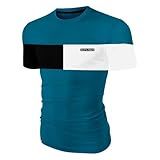 Camisa Masculina 100 Algodão Camiseta Personalizada Fio30 1 M Azul Petróleo 
