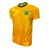 Camisa Masculina Amarela Brasil