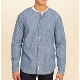 Camisa Masculina Hollister Azul