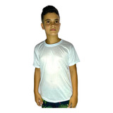Camisa Masculina Infantil Branca Camiseta Juvenil Lisa Promo