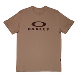 Camisa Masculina Oakley Logotipo O bark Tee Forged Iron