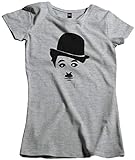 Camisa Masculina Personagem Charles Chaplin Tamanho M Cor Cinza