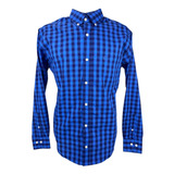 Camisa Masculina Xadrez Azul Classic Original
