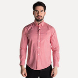 Camisa Masculina Xadrez Tommy Hilfiger Vermelho
