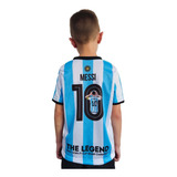 Camisa Messi Infantil Argentina Copa Do Mundo