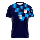 Camisa Modric Croacia Azul Infantil E