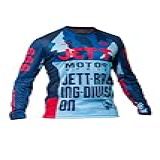 Camisa Motocross Jett Factory Edition 3 Azul Vermelho G