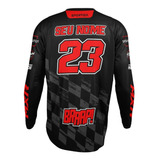 Camisa Motocross Personalizada Trilha Com Seu Nome E Numero