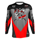 Camisa Motocross Trilha 10un Personalizada Com Seu Nome E Nr