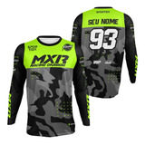 Camisa Motocross Trilha Personalizada Com Seu Nome Numero