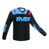 Camisa Motocross Unissex Ims Malibu Azul