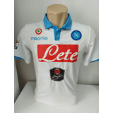 Camisa Napoli 2014 2015 Macron Usada Em Jogo