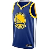 Camisa NBA Youth 8 20 Wordmark Team Color Icon Edition Swingman Edição ícone Azul Golden State Warriors 18 20