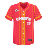 Camisa Nfl Kansas City Chiefs Mahomes Estilo Baseball