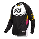Camisa Offroad Asw Image Puzzle 23 Feminino Motocross Preta