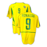 Camisa Oficial Brasil 2002 Ronaldo Tamanho G Seleção Penta