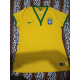Camisa Oficial Do Brasil 2014 Tam M Adulto Fem Promo