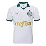 Camisa Palmeiras 2 Away Torcedor 24 25 BR Alfa P Regular Branco 