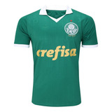 Camisa Palmeiras 24 Verde E Dourada Versão Jogador
