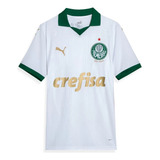 Camisa Palmeiras Masculina 2024 Branca Puma Torcedor Oficial