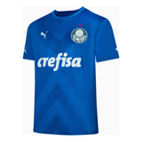 Camisa Palmeiras Oficial Torcedor Goleiro Home Azul 23 24