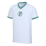 Camisa Palmeiras Retrô Tri 1937 Academia Masculina Branca