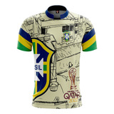 Camisa Personalizada Seleção Do Brasil Copa Qatar 2022 Cm15