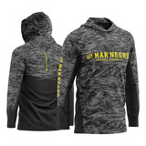 Camisa Pesca Mar Negro X protect Chumbo Envio Rapido