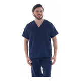 Camisa Pijama Cirúrgico Masculino Brim 100 Algodão