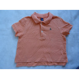 Camisa Polo Baby Gap Infantil Laranja