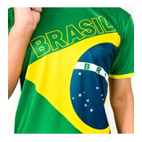 Camisa Polo Bandeira Brasil Copa Do
