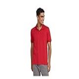 Camisa Polo Básica Masculina Em Malha Texturizada Vermelho XXG