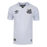 Camisa Polo Branca Umbro Santos 2022 2023 Classic Oficial