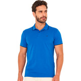 Camisa Polo Colcci Logo Line In23 Azul Masculino